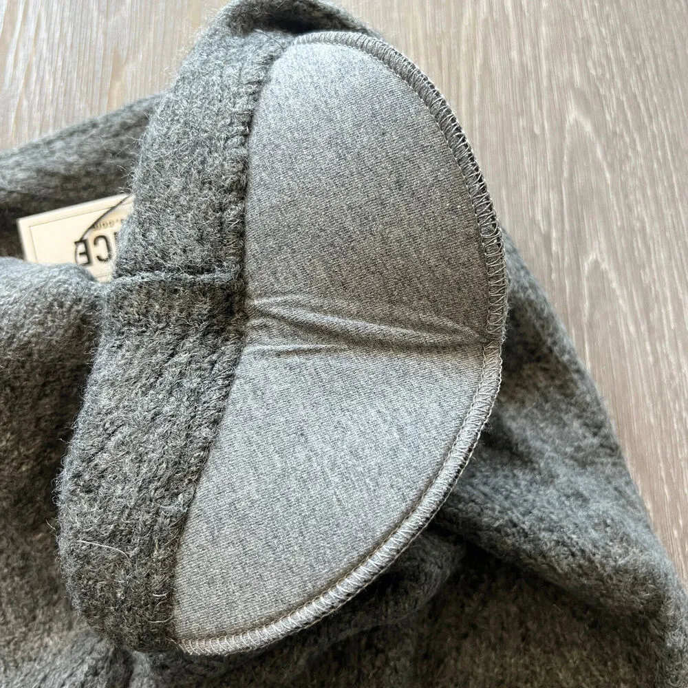 L’Agence Sweater Vest Extra Small Pullover With Shoulder Pads Gray - Image 4