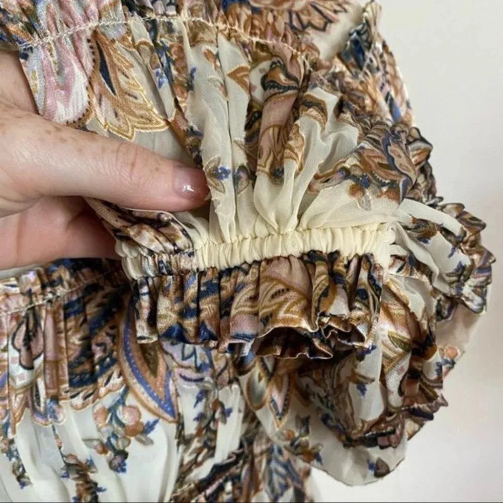 Zimmermann • Ladybeetle Silk Blend Ruffle Tiered Blouse Rare - Image 6