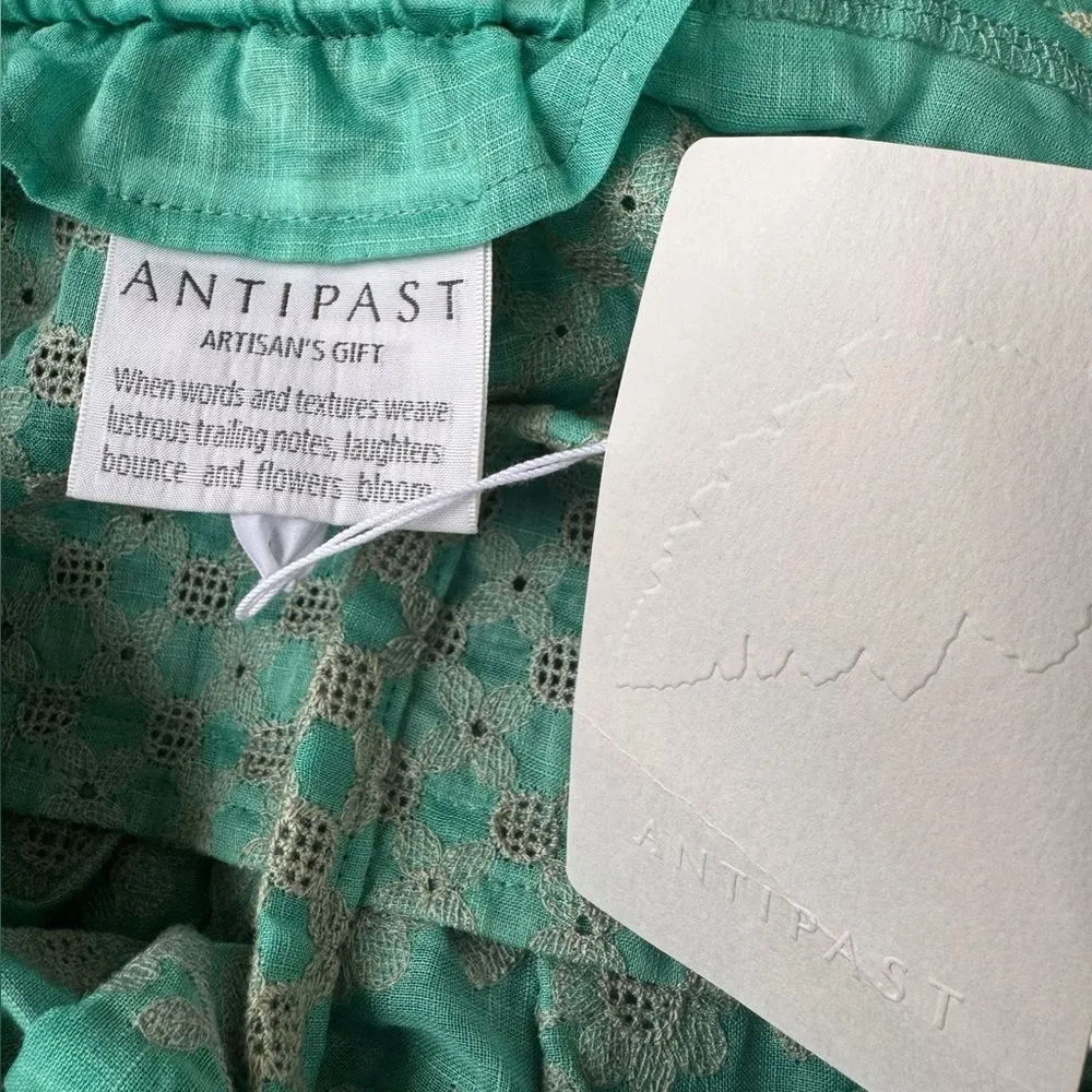 Antipast 2Way Embroidery Skirt Dress Combo Mint ES195 NWT Green - Image 6