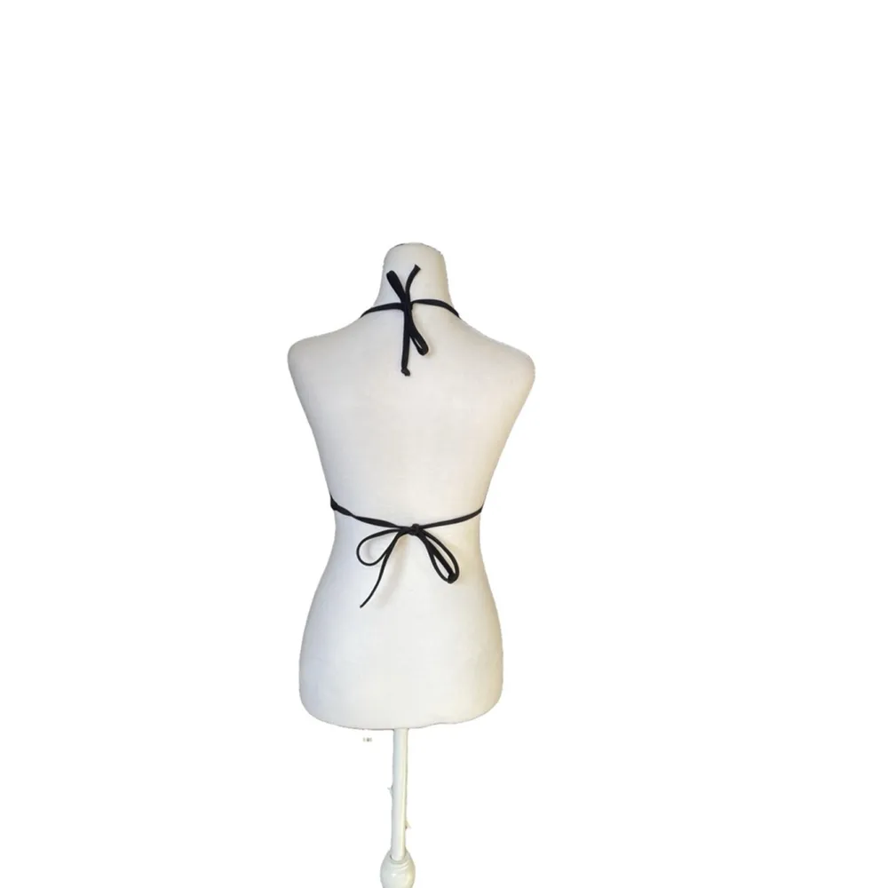 Women's Victoria's Secret PINK Top XS Black Lace Up Halter - Image 3