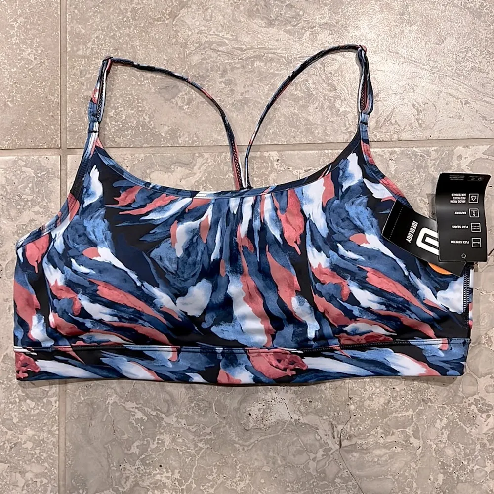 ID Ideology Painterly Waves Low-Impact Sports Bra, Size XL New w/Tag - Image 6