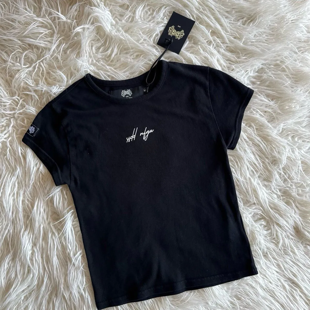 Darc Sport She SSDD NGFU Baby Tee Black Size Medium - Image 6