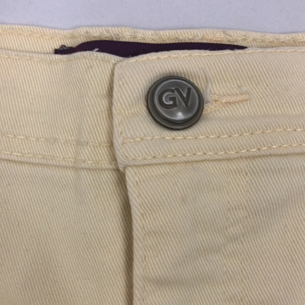Gloria Vanderbilt Butter Yellow High Waisted Shorts with Bow Accents pockets 8 - Image 8