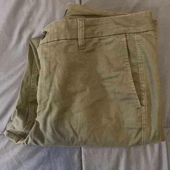 JCrew Factory Green Chino Pant Size 12 Style AD156 - Image 2