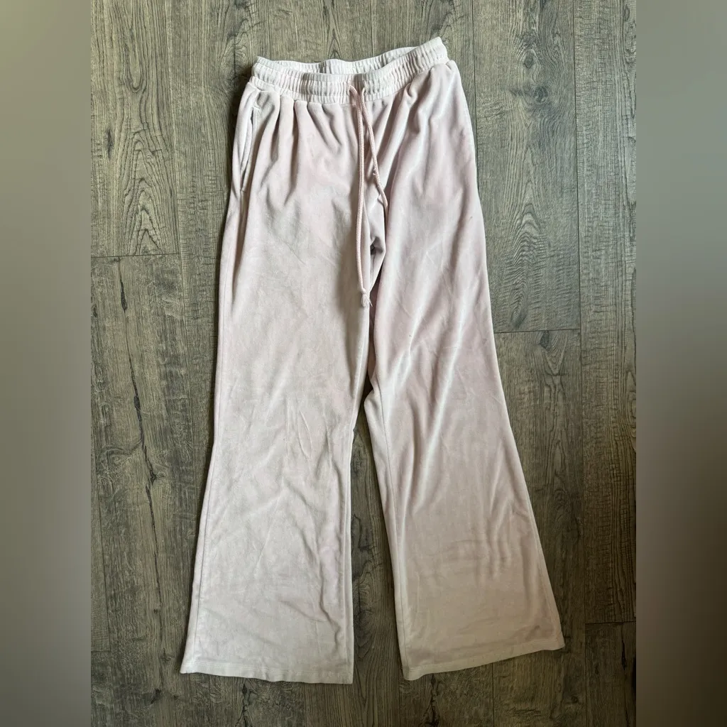 Dolls Kill Bratz Velour Wide Leg Track Pants- Medium - Image 4