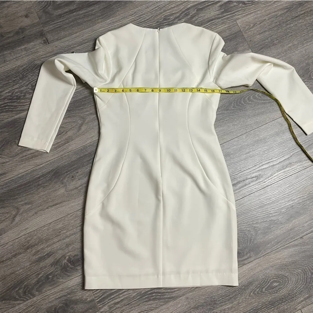 Nicole Miller ivory Keyhole cutout dress size 8 NWT‎ 0128 - Image 11