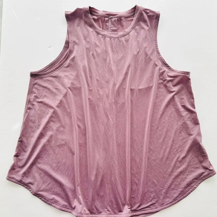 Lululemon Lightweight Split-Back Training Tank Top Size 14 Lavender Lux Purple - Image 3