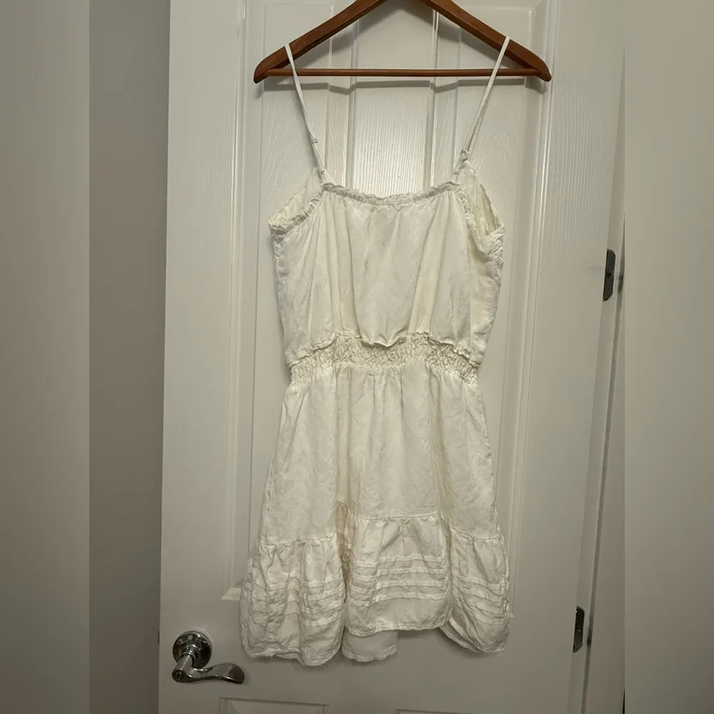 **Saltwater Luxe Linen-Blend Mini Tank Dress – Off-White – Size XL** - Image 3