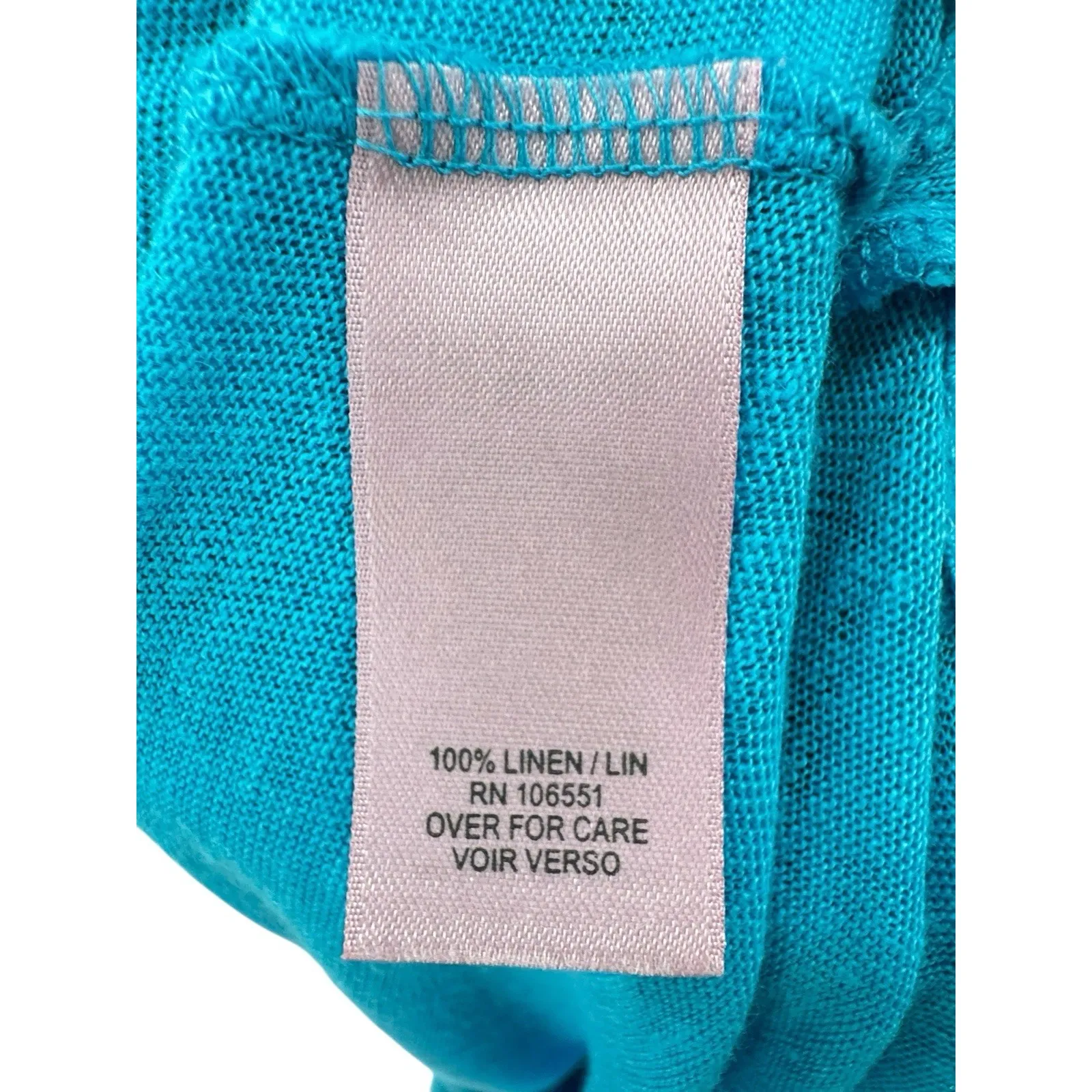 Calypso St Barth 100% Linen Blue Maxi Tank Dress M Scoop Neck Beach‎ Cover Up - Image 3