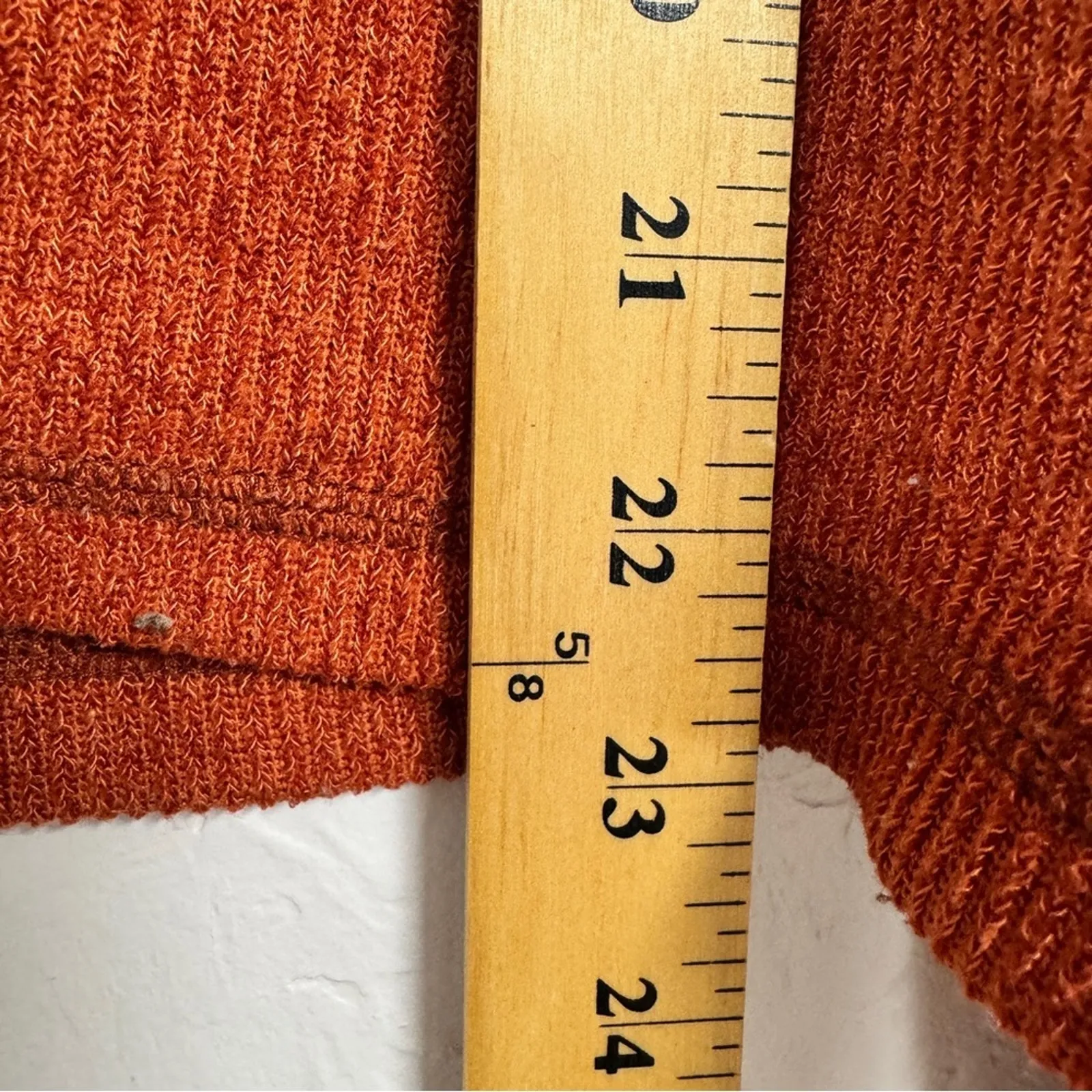 Urban Outfitters Orange Chunky Knit Oversized Sweater Womens L Casual Fall - Image 4