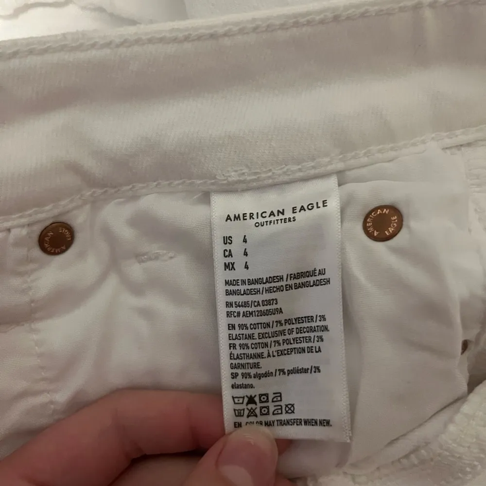 White  Jean Shorts - Image 4