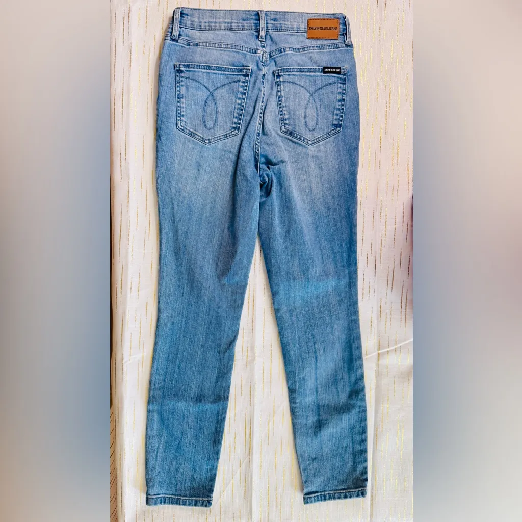 Calvin Klein Women's Denim Blue Jeans Slim Fit Stretch - Image 5