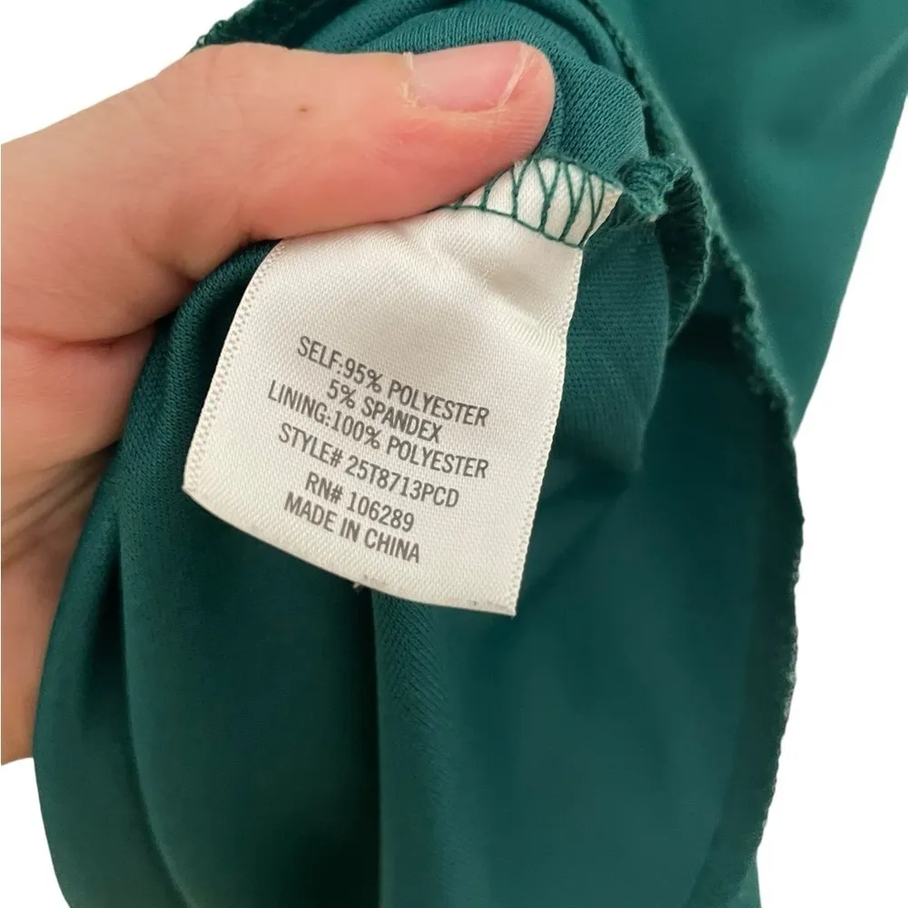 Francesca’s Alya Green Open Keyhole Back Mini Dress Medium - Image 3