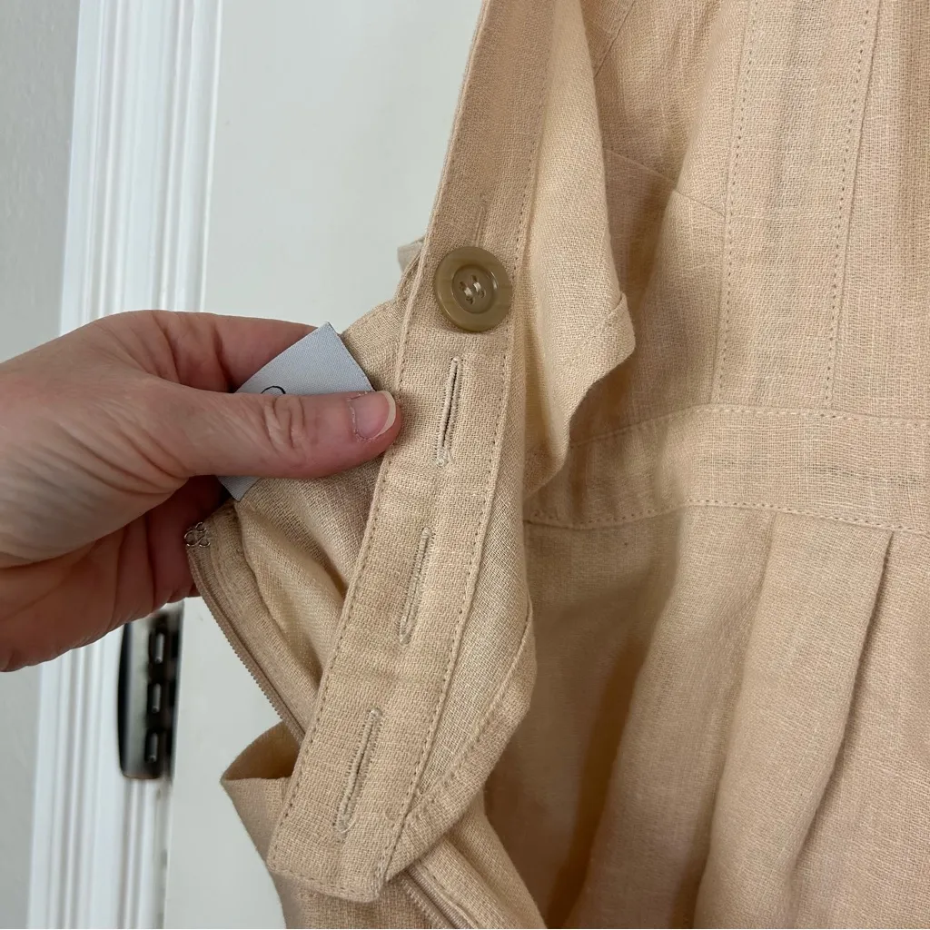 Anthropologie Rue Stiic Lucia Romper Husk Small - Image 9