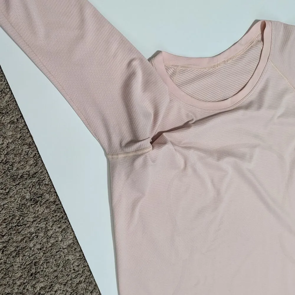 Lululemon Swiftly Tech Long Sleeve Crew Neck Shirt Womens 14 Smoky Blush Pink - Image 4