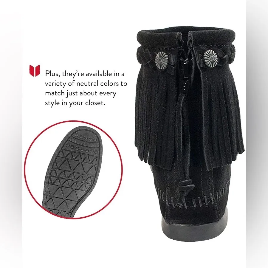 Minnetonka  Women's High Top Back Zip Boot - Image 4