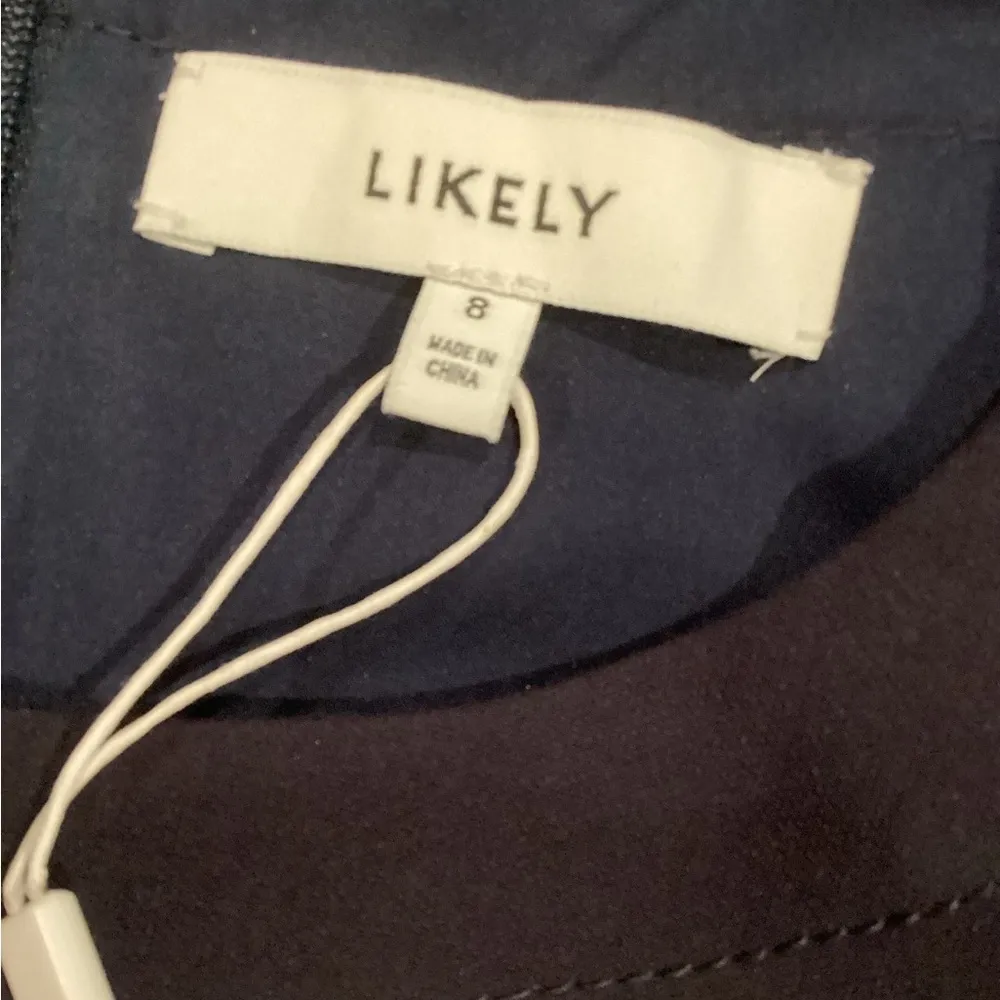 Likely Revolve Navy Kendrick Sleeveless Cocktail Mini Fit flare a line Dress  8 - Image 6