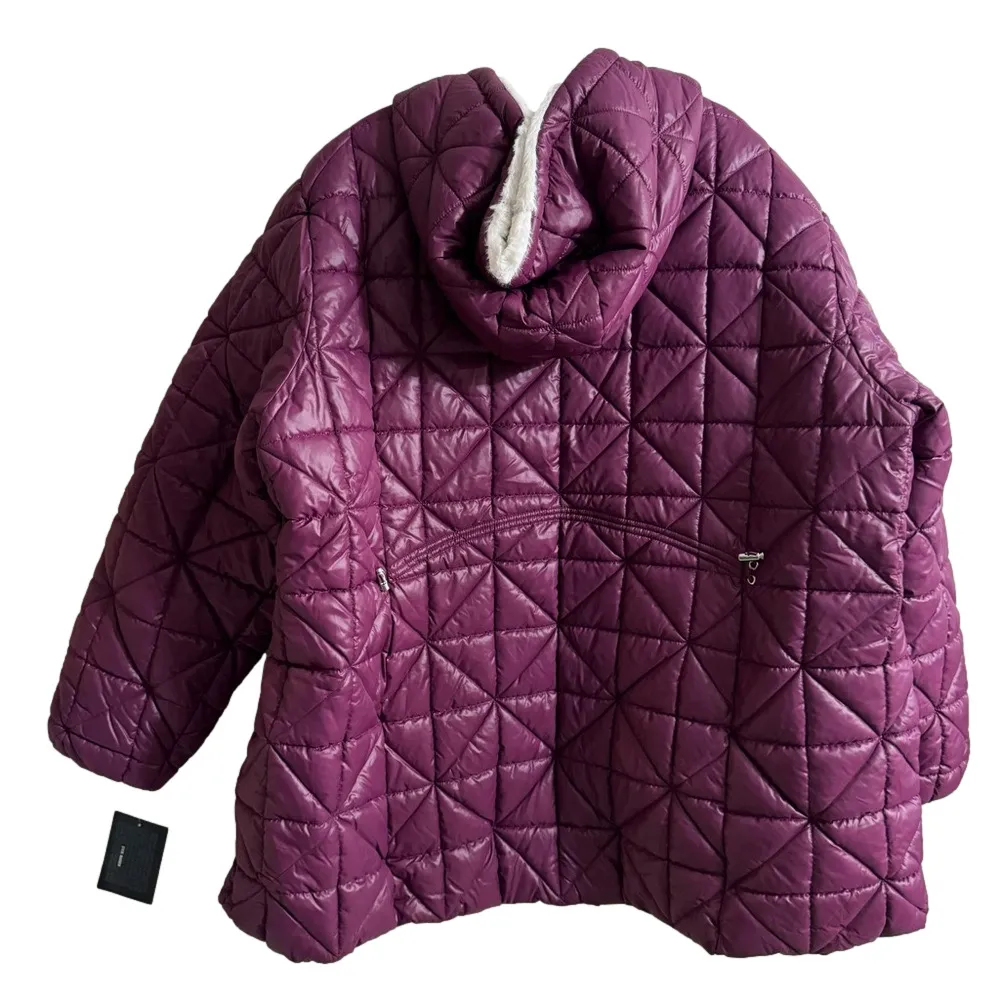 Steve Madden   Quilted Puffer Parka Coat NWT - Image 5