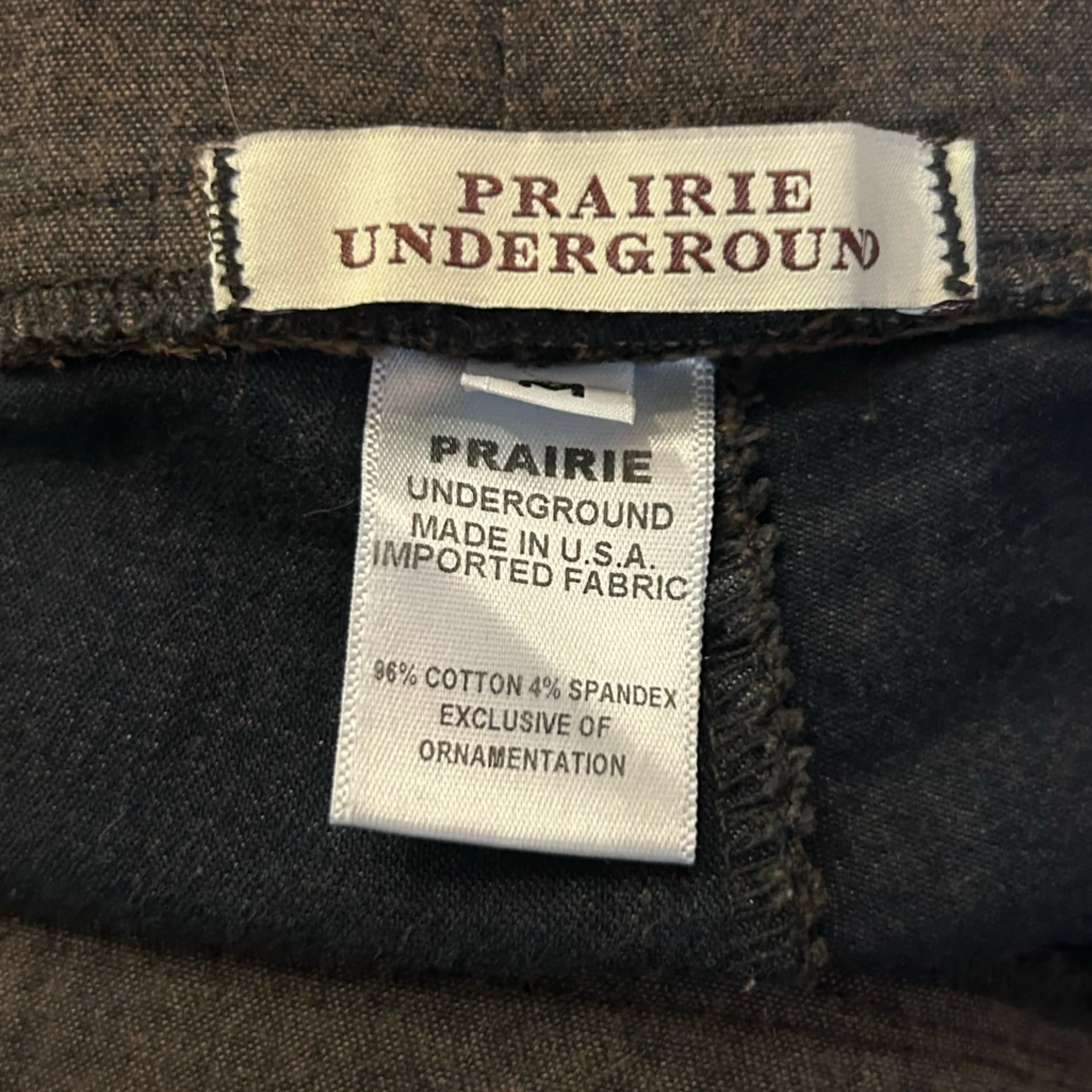 Prairie Underground Brown High Waisted Ribbed Knee Leggings Size Medium - Image 7