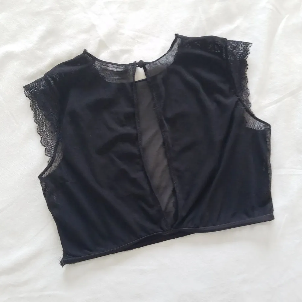 Brandy Melville Sheer Crop Top Bralette - Image 3