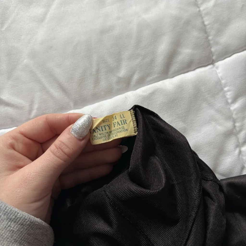 Vintage 90s Y2K Womens Black Slip Dress Sweetheart Neckline Lace Gothic Cocktail - Image 6