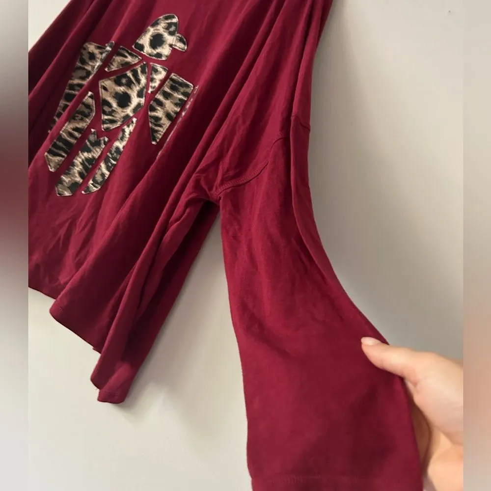 Ariat Ladies Jungle Queen Red Long Sleeve Top Size Size Large Soft Comfort - Image 4