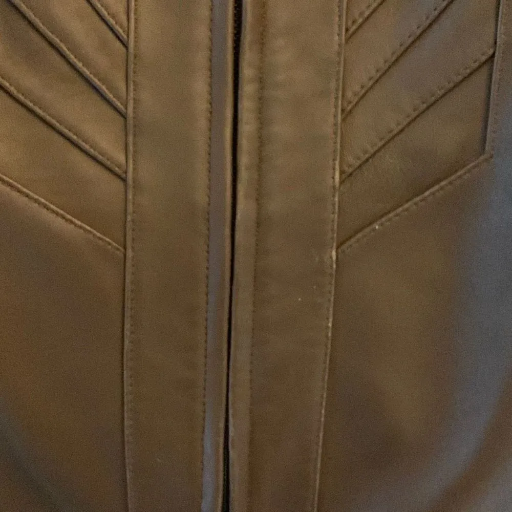 Avanti  brown jacket size small leather - Image 7