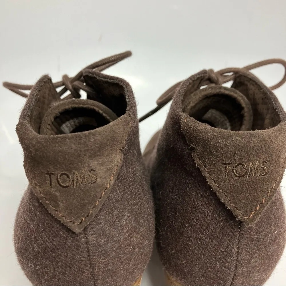 Toms brown Lunata booties mixed media‎ size 9 - Image 6