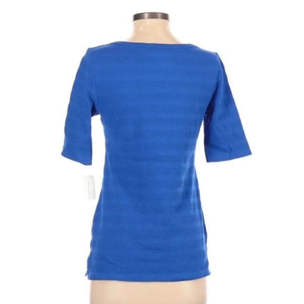 Charter Club Textured Blue Shirt NWT - Image 2