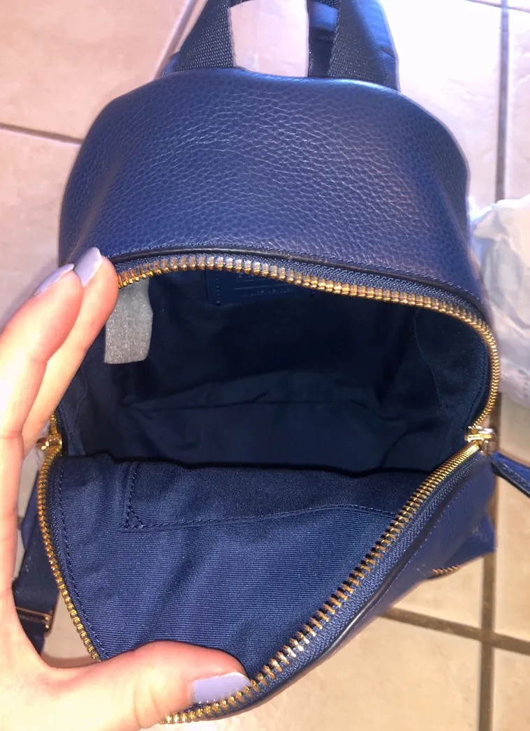 Coach Mini Backpack Dark Royal Blue - Image 4