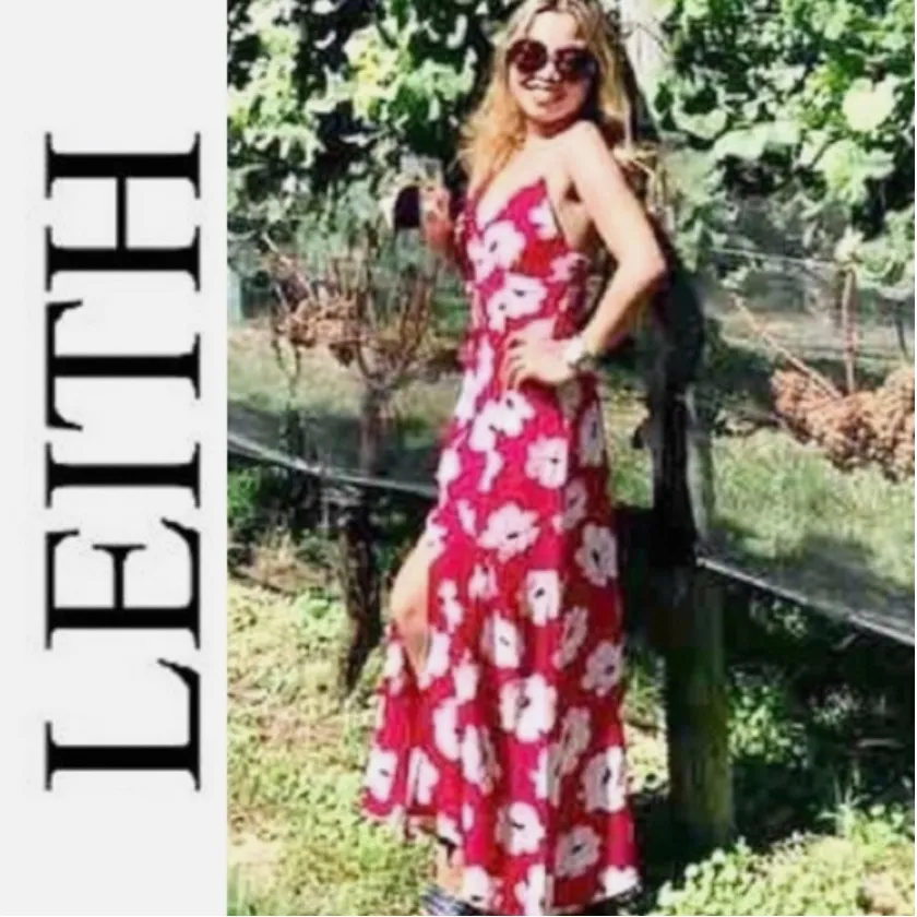 LEITH FLORAL MAXI SUNDRESS SPAGHETTI STRAPS NWT - Image 3