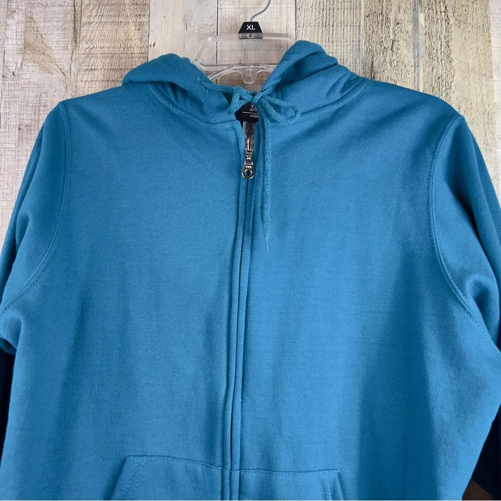 NFL Team Apparel Women’s XL Long Sleeve Zipper Front Drawstring Hoodie w… - Image 10