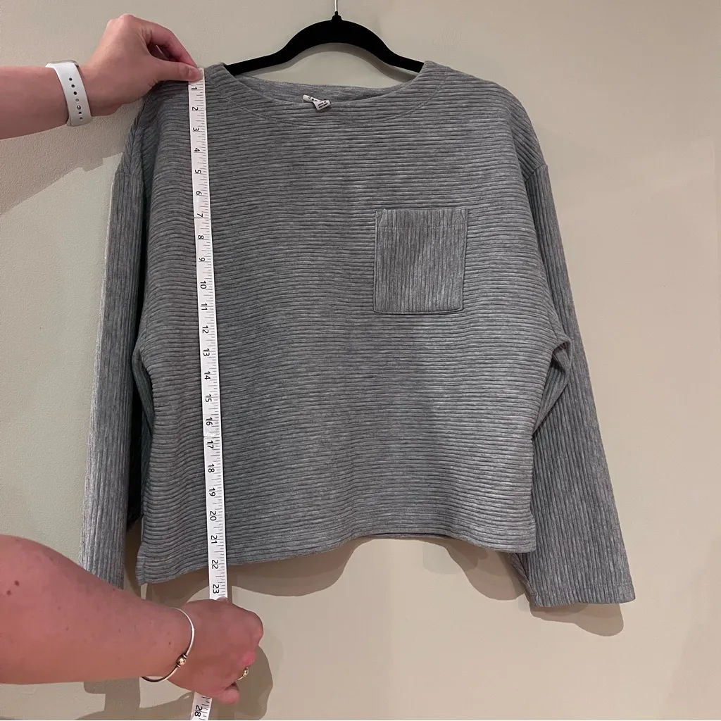 A New Day Grey Crewneck Sweater - Image 4