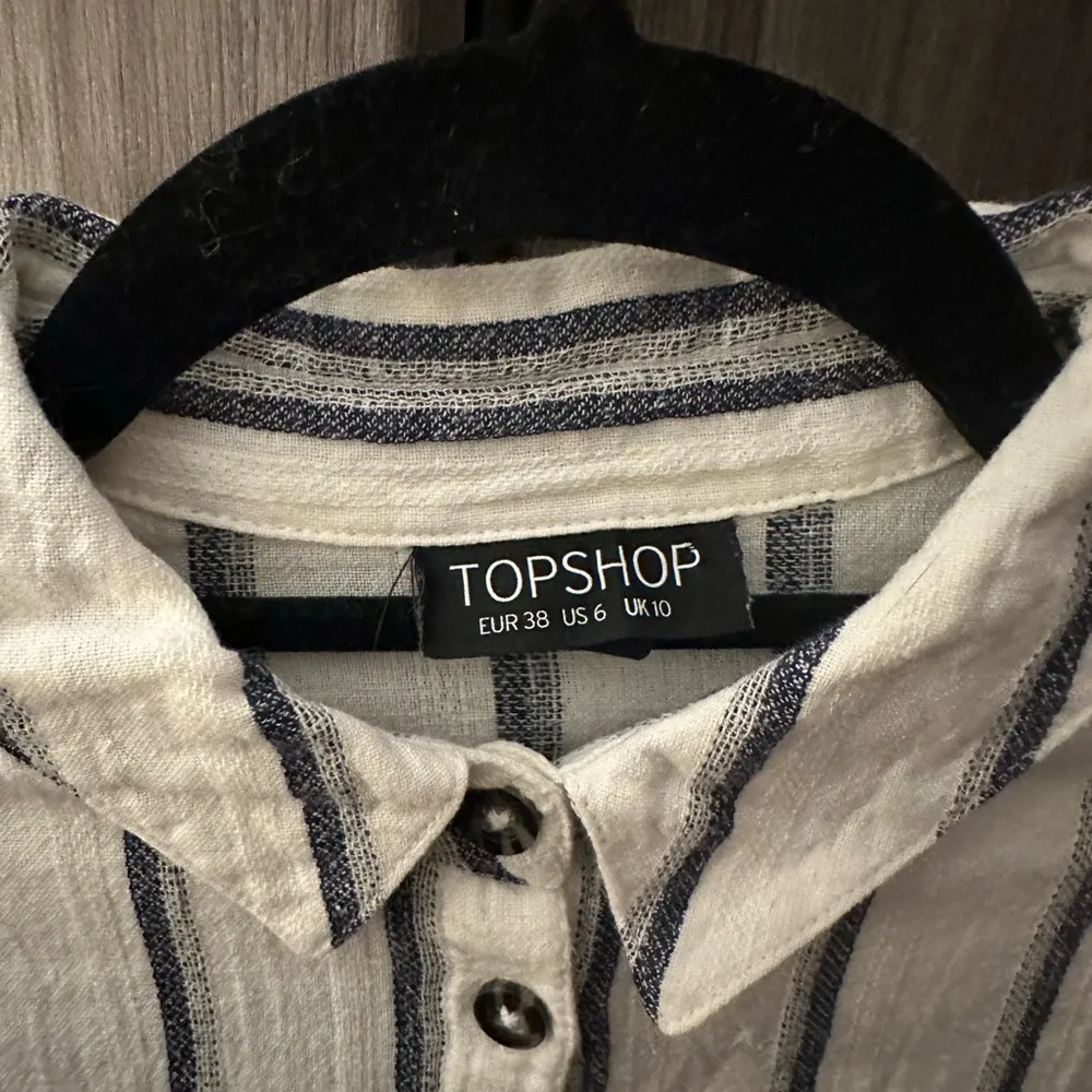 Topshop Cotton Striped Button Down - Image 4