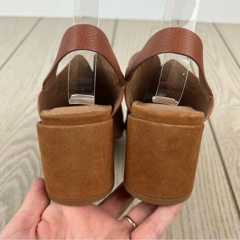 Gentle Souls Women's Charlene Hooded Slingback Sandals 7M Cognac Leather $199 - Image 7