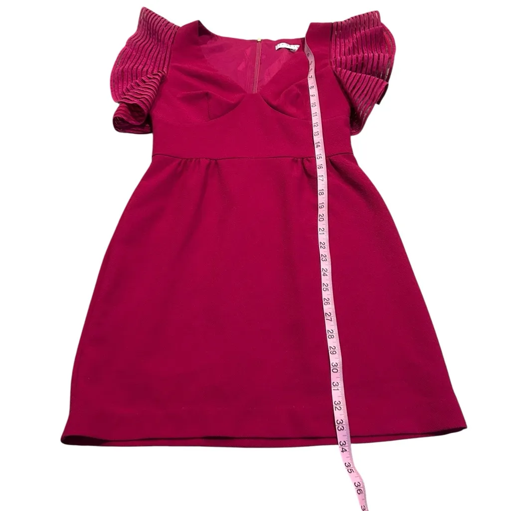 TRINA TURK loganberry flutter sleeve dress - Image 3