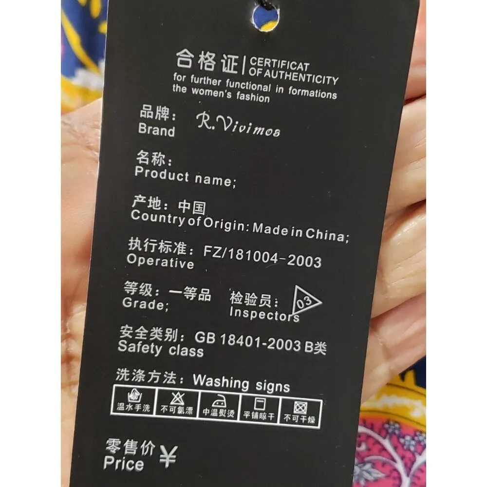 R. Vivimos Women Multicolor Polyester V - Image 11