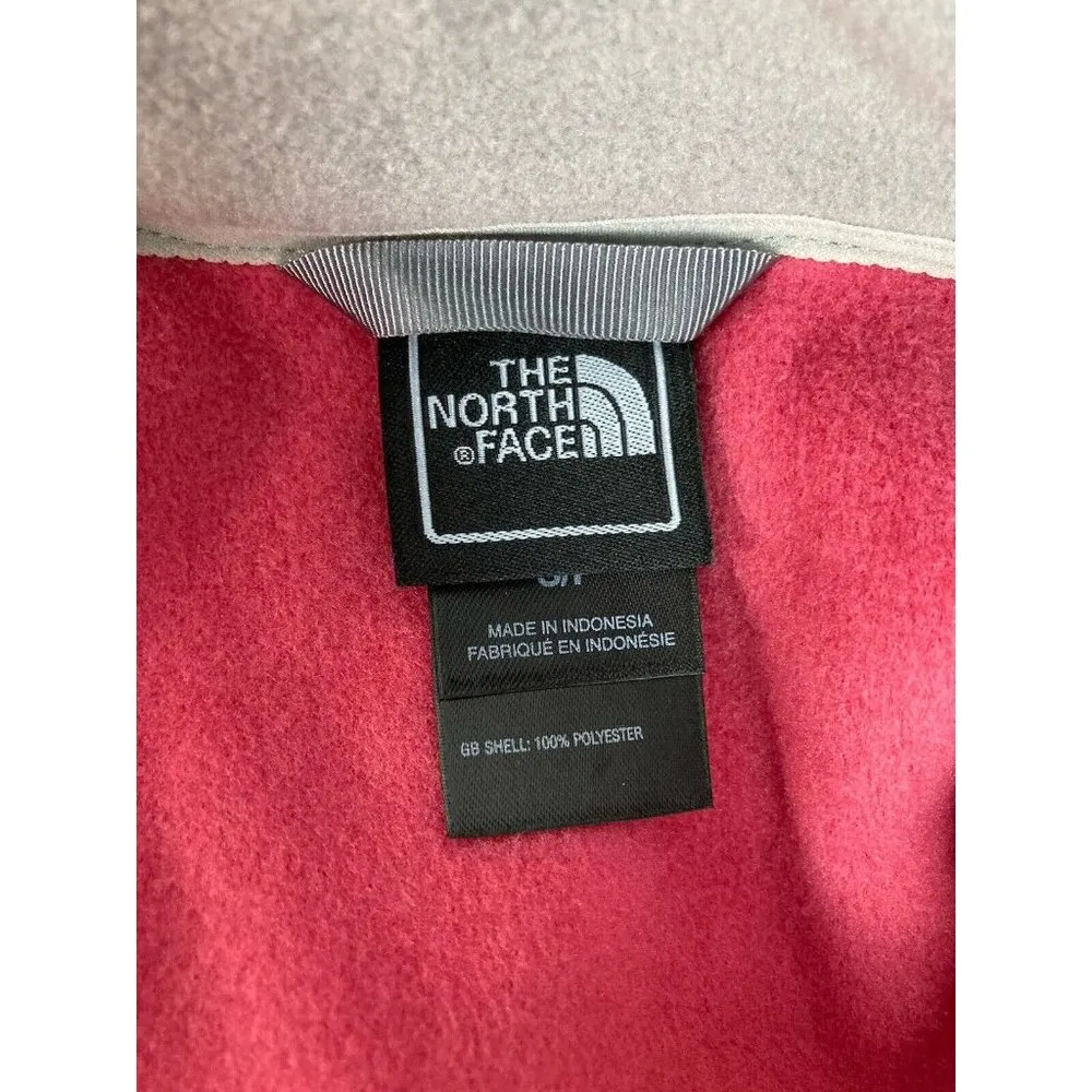 *New The North Face Khumbu Jacket Womens Size Sm Pink Slate Gray Fleece Zip In - Image 7