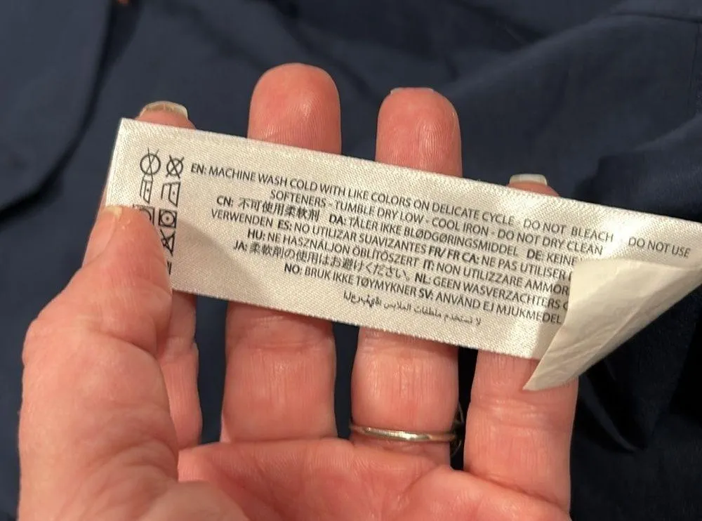 Ariat Navy REBAR MADE TOUGH VENTTEK DURASTRETCH LONG-SLEEVE WORK SHIRT Small - Image 11