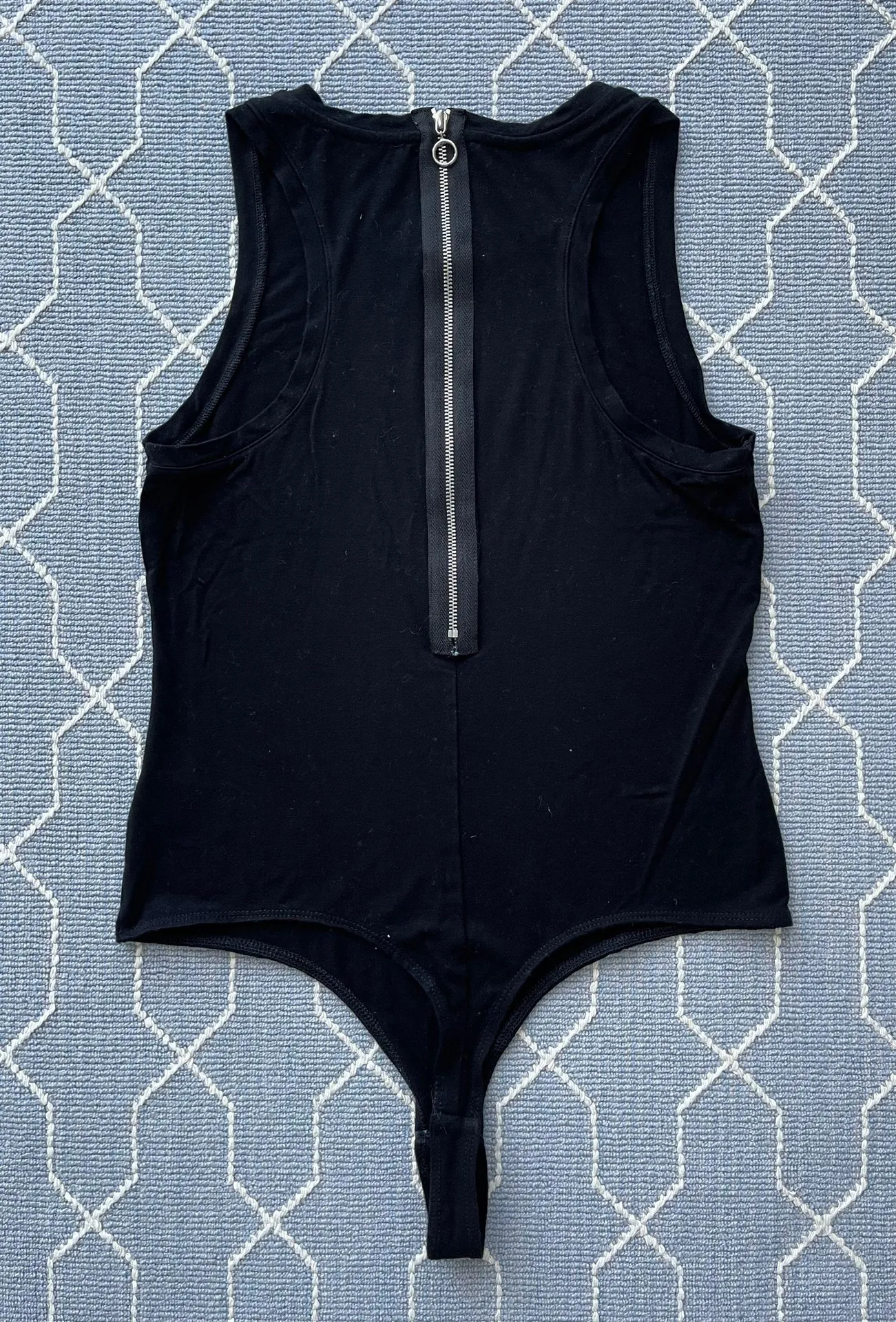 Demin Thong Bodysuit - Size Medium - Image 2