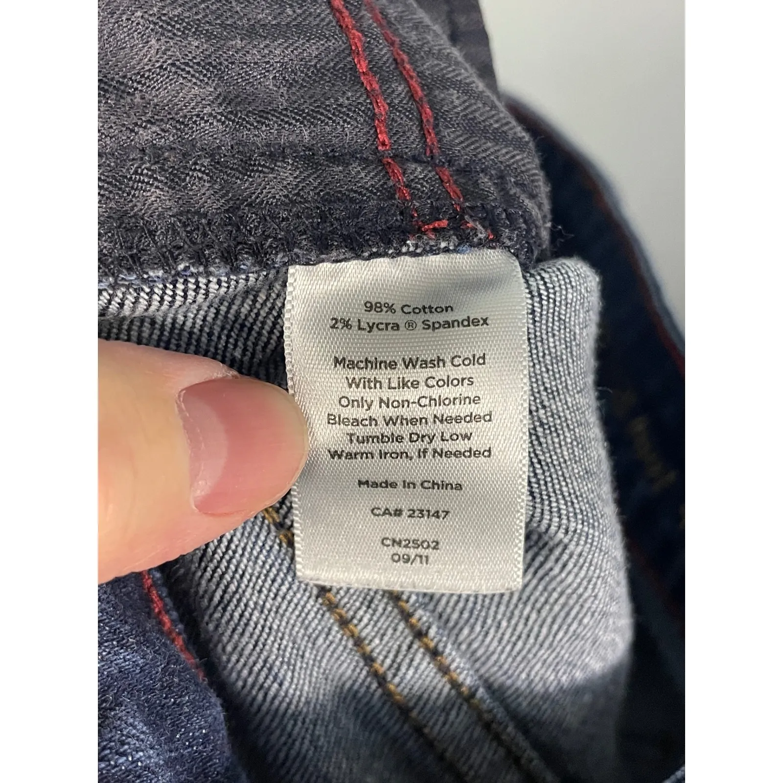 Talbots Womens Heritage Boot Jeans Dark Wash Size 4‎ Petite - Image 11