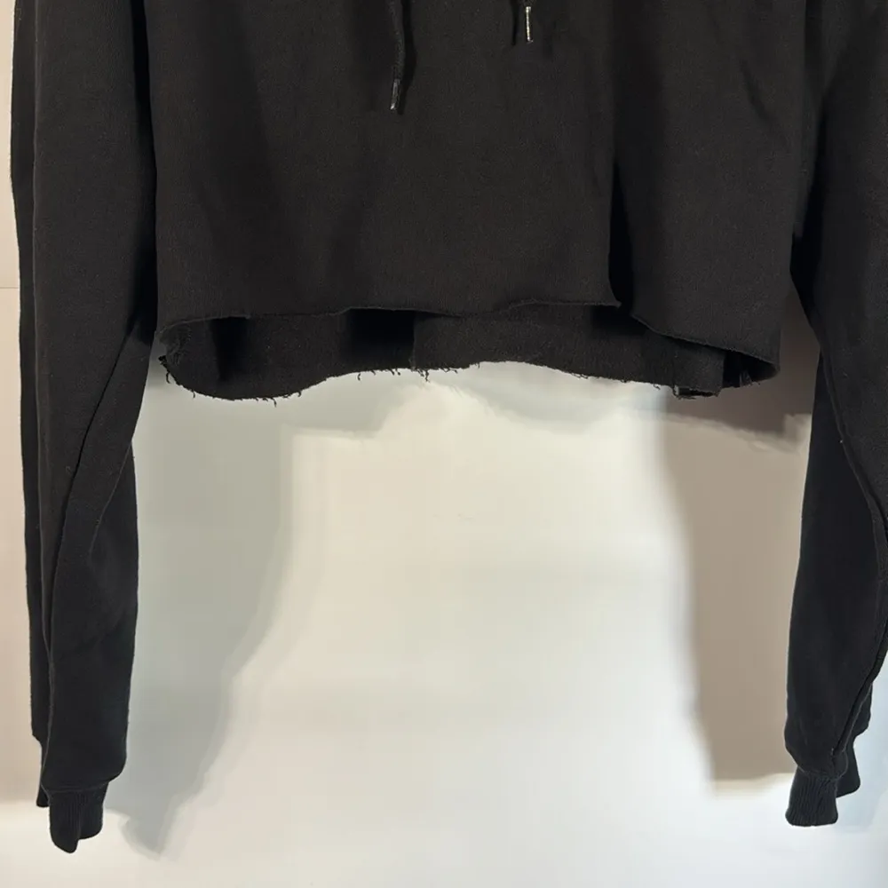 NASA Cropped Patch Hoodie Black Size L NWT Size L - Image 9
