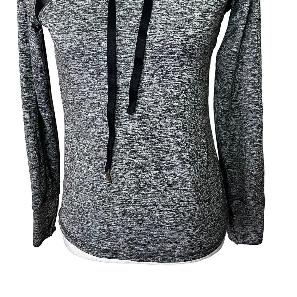 Alala Revolve Lightweight Soft Hoodie in Gray With Mesh Detailing Size Medium - Image 6