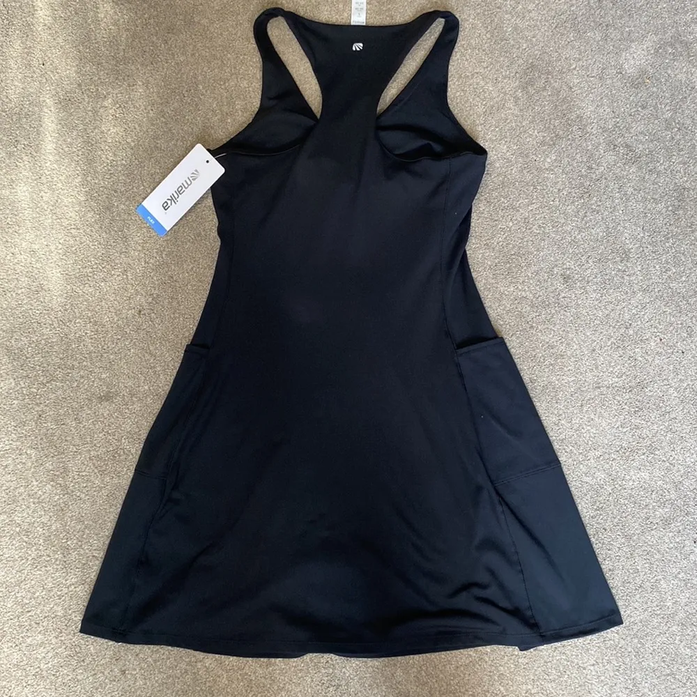 Marika Black Athletic Flex Racerback Dress Size S - Image 4