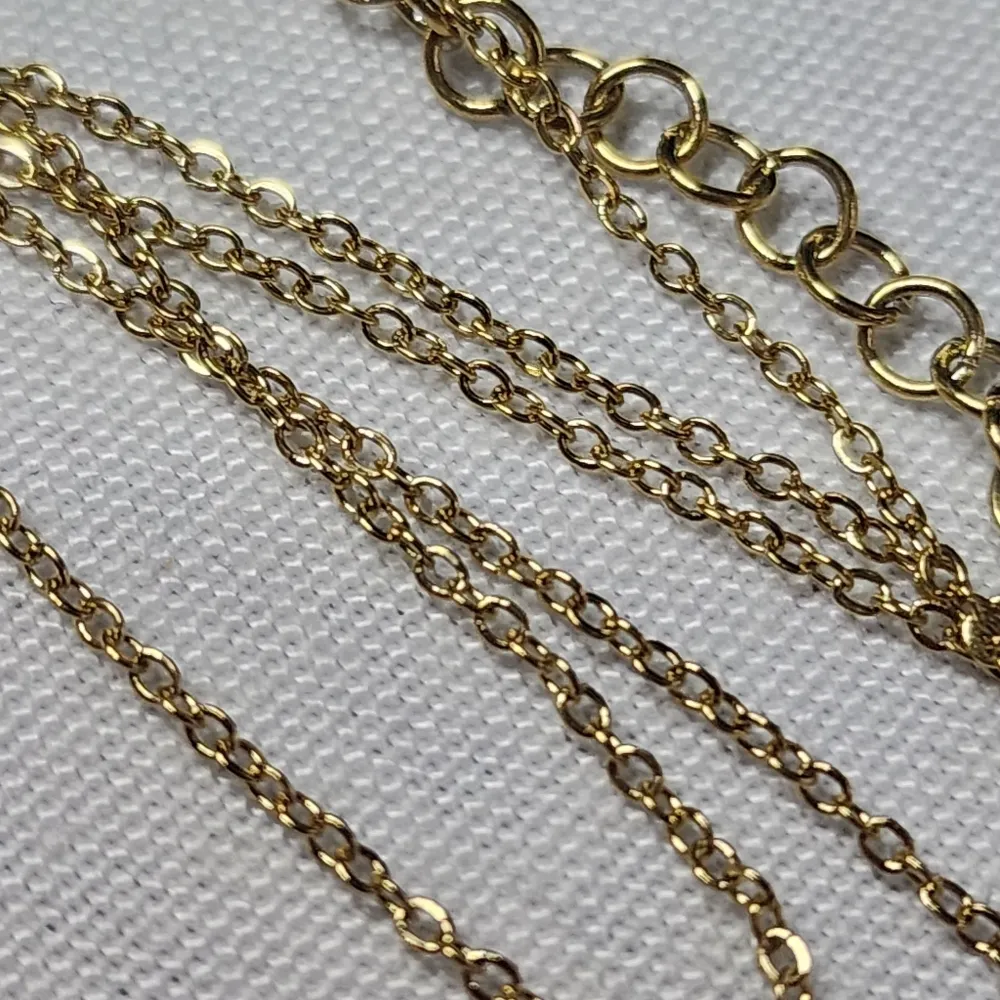 Dainty Gold Stainless Steel Chain And AB Heart Charm Pendant - Image 6