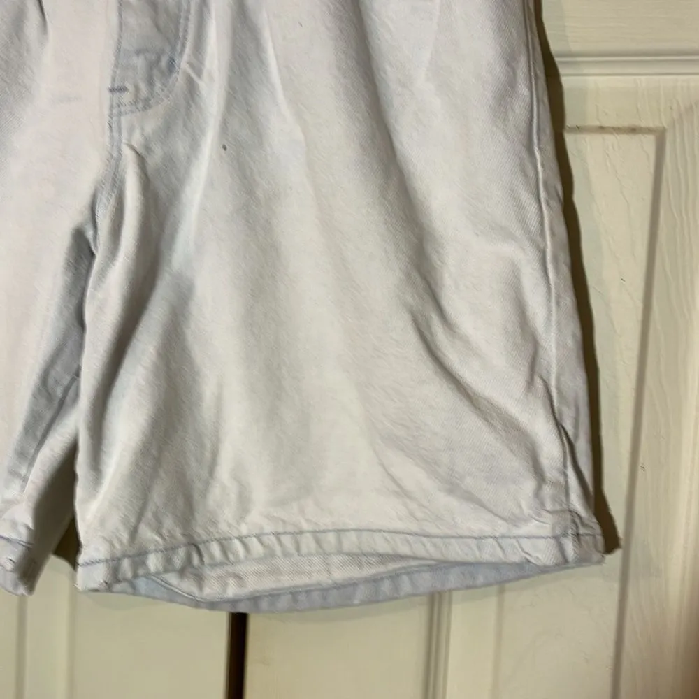 Vintage Cafe la Vie 1980s Faded Light Blue Wash Denim Shorts Waist 28 High Rise - Image 6