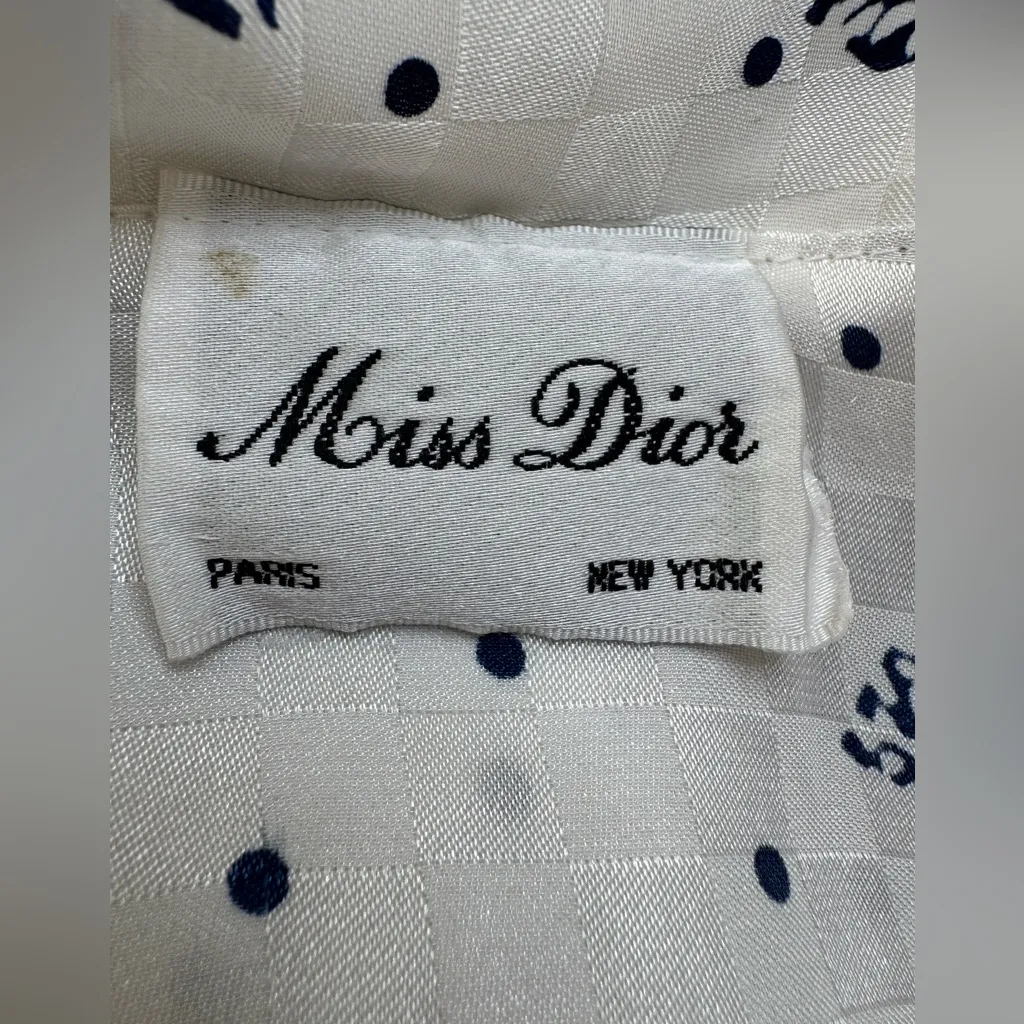 Vintage Miss Dior Christian Dior Pajamas Top size Small 70’s 80’s - Image 2