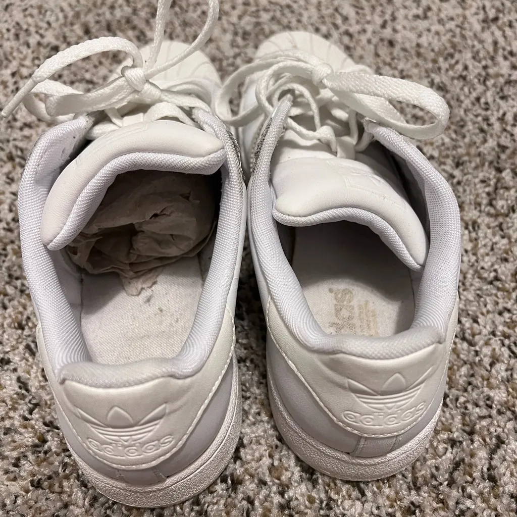 White Adidas Superstar sneakers - Image 2