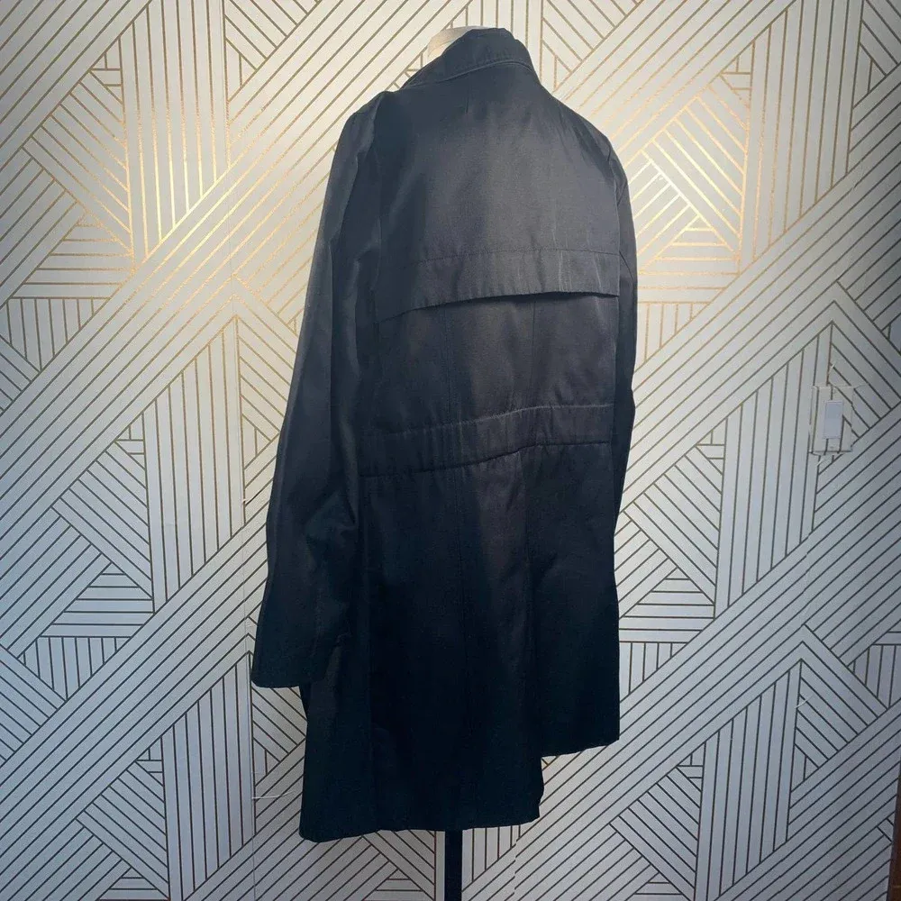 Reiss‎ Arlington Black Trench Coat Jacket - Image 7