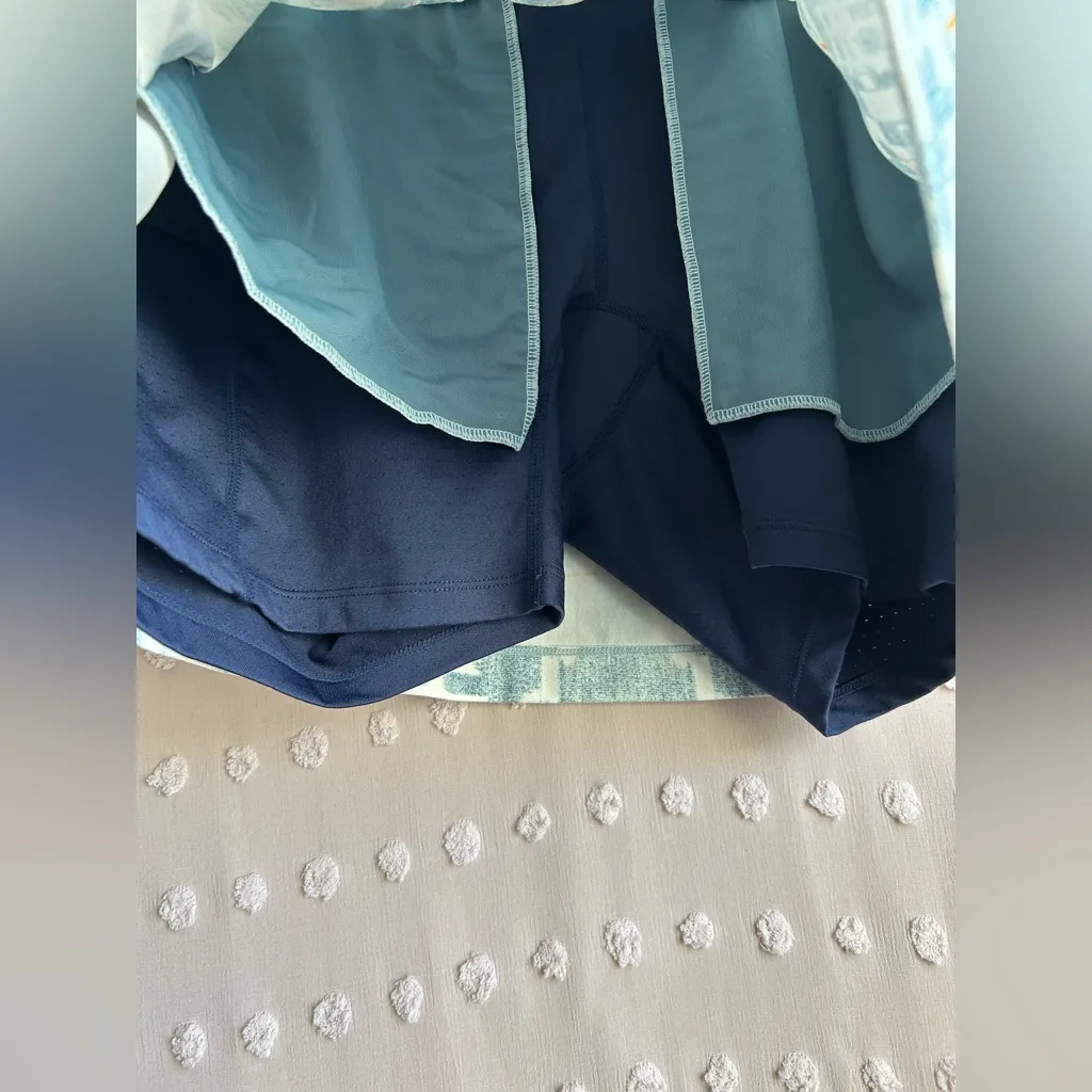 Title Nine Golf Dream Athletic Skort‎ Sz M Blue White - Image 3